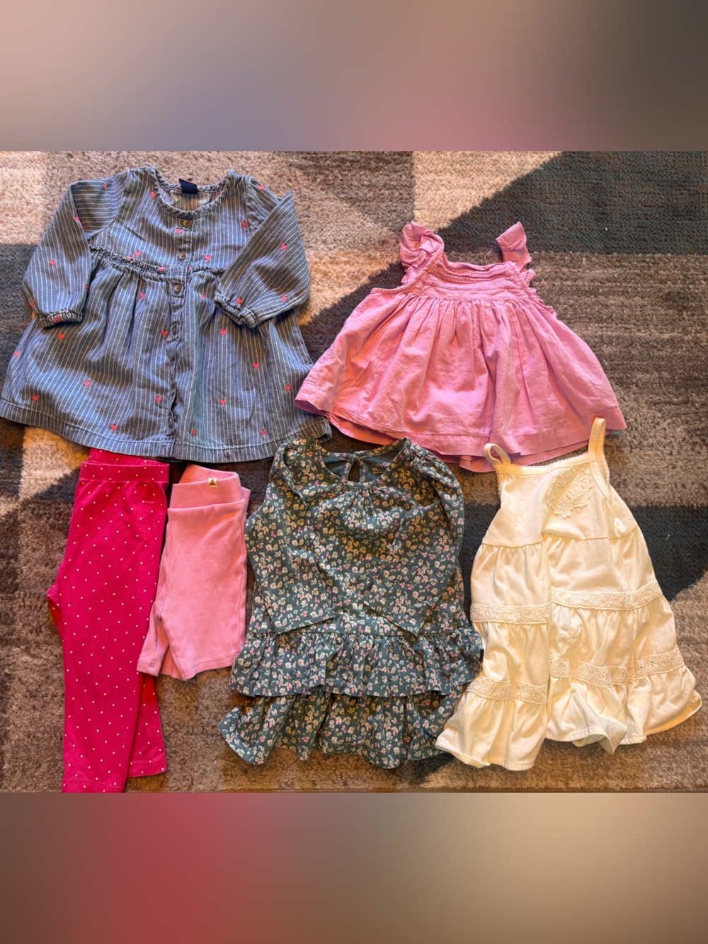 GAP Girls Mixed Tops & Dresses - Pink, Blue, Green, Cream